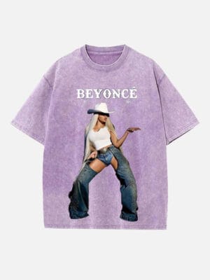 Beyoncé Print Round Neck T-shirt - Image 2