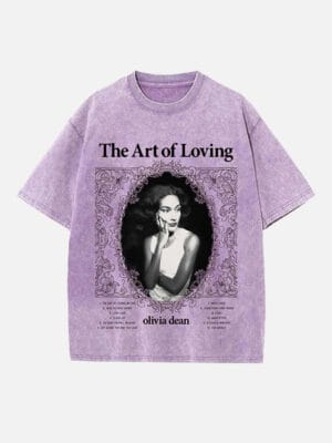 Olivia Dean Print Round Neck Unisex T-shirt - Image 4