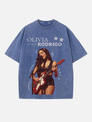Olivia Rodrigo Print Round Neck Unisex T-shirt - Image 4
