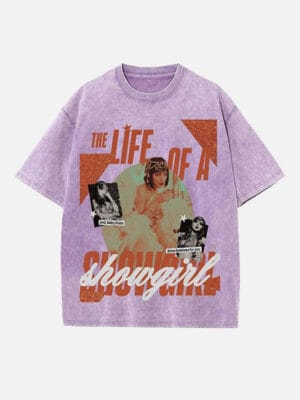 Taylor Swift Print Round Neck T-shirt - Image 6