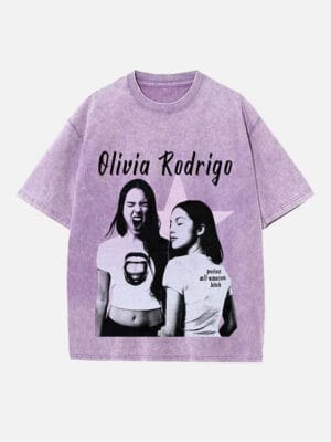 Olivia Rodrigo Print Round Neck Unisex T-shirt - Image 4