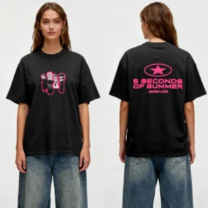 5 Seconds of Summer EVERYONE'S A STAR! Band Unisex T-shirt - Image 3