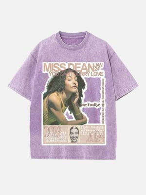 Olivia Dean Print Round Neck Unisex T-shirt - Image 5