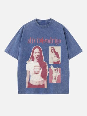 Olivia Rodrigo Print Round Neck Unisex T-shirt - Image 5