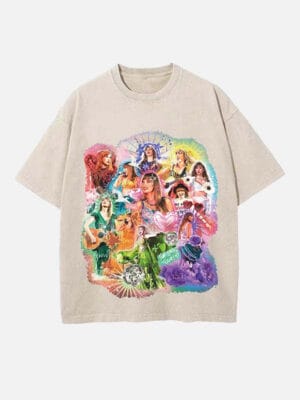 Taylor Swift Print Round Neck T-shirt - Image 6