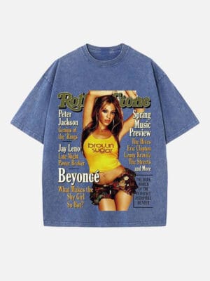 Beyoncé Print Round Neck T-shirt - Image 5