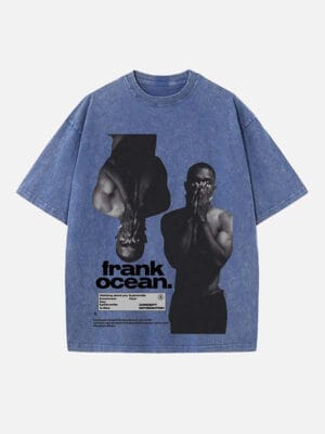 Frank Ocean Print Round Neck T-shirt - Image 5