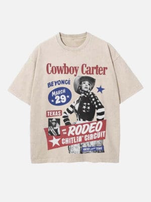 Beyoncé Print Round Neck T-shirt