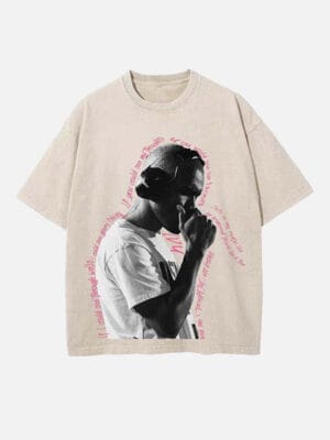 Frank Ocean Print Round Neck T-shirt - Image 5