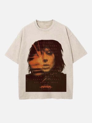 Lady Gaga Print Round Neck Unisex T-shirt - Image 5