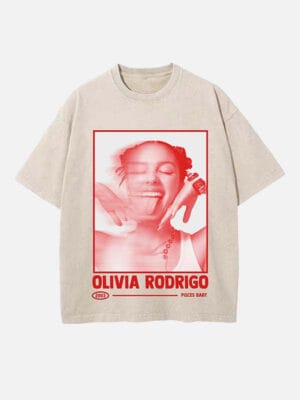Olivia Rodrigo Print Round Neck Unisex T-shirt - Image 5