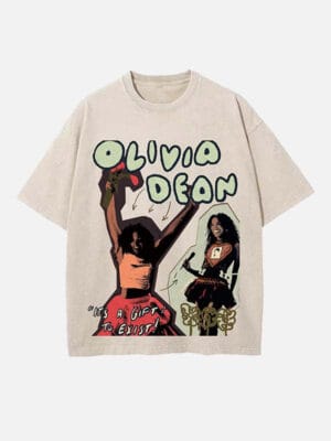 Olivia Dean Print Round Neck Unisex T-shirt