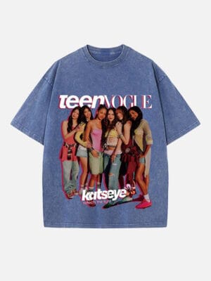 KATSEYE Print Round Neck T-shirt - Image 5