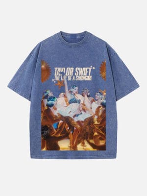 Taylor Swift Print Round Neck T-shirt - Image 5