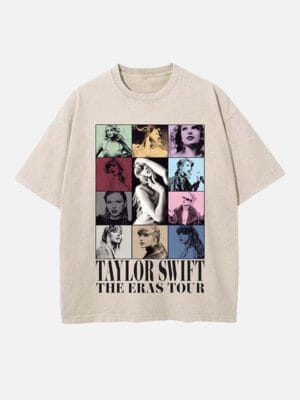 Taylor Swift Print Round Neck T-shirt