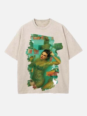 Taylor Swift Print Round Neck T-shirt