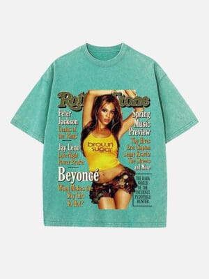 Beyoncé Print Round Neck T-shirt - Image 6