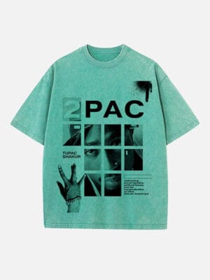 2Pac Print Round Neck Unisex T-shirt - Image 6