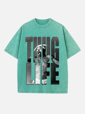 2Pac Print Round Neck Unisex T-shirt - Image 6