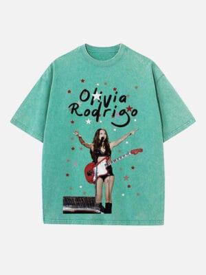 Olivia Rodrigo Print Round Neck Unisex T-shirt - Image 6