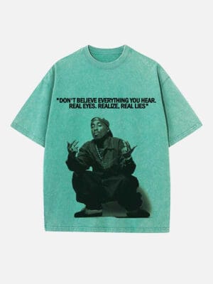 2Pac Print Round Neck Unisex T-shirt - Image 6