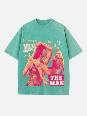 Taylor Swift Print Round Neck T-shirt - Image 6