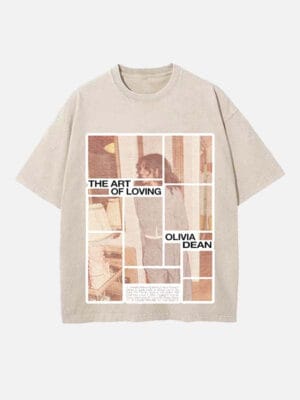 Olivia Dean Print Round Neck Unisex T-shirt - Image 6