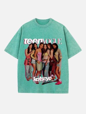 KATSEYE Print Round Neck T-shirt - Image 6