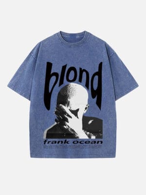 Frank Ocean Print Round Neck T-shirt - Image 6