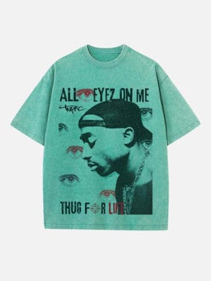 2Pac Print Round Neck Unisex T-shirt - Image 6