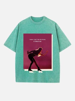 Taylor Swift Print Round Neck T-shirt - Image 6