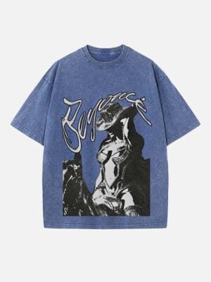 Beyoncé Print Round Neck T-shirt - Image 6