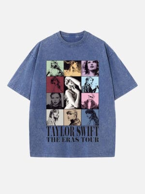 Taylor Swift Print Round Neck T-shirt - Image 7