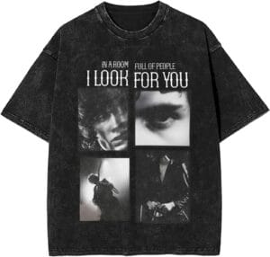 Sombrs 2025 Music Tourt Shirts Fine Fashion Cotton Retro  Cotton Unisex Tops Black - Image 7