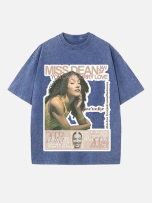 Olivia Dean Print Round Neck Unisex T-shirt - Image 7