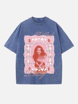 Olivia Dean Print Round Neck Unisex T-shirt - Image 7