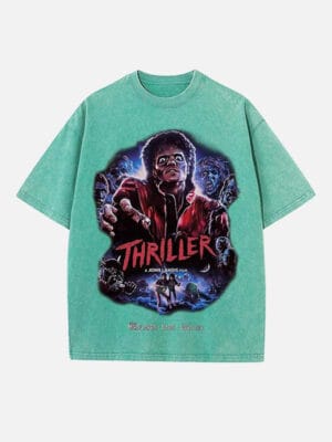 Michael Jackson Print Round Neck Unisex T-Shirt - Image 7