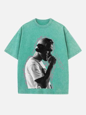 Frank Ocean Print Round Neck T-shirt - Image 7