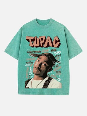 2Pac Print Round Neck Unisex T-shirt - Image 7