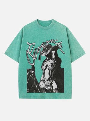 Beyoncé Print Round Neck T-shirt - Image 7