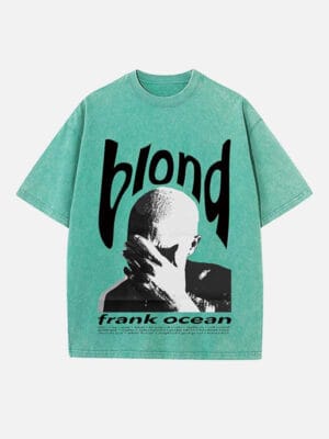 Frank Ocean Print Round Neck T-shirt - Image 7
