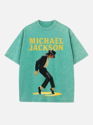 Michael Jackson Print Round Neck Unisex T-Shirt - Image 7