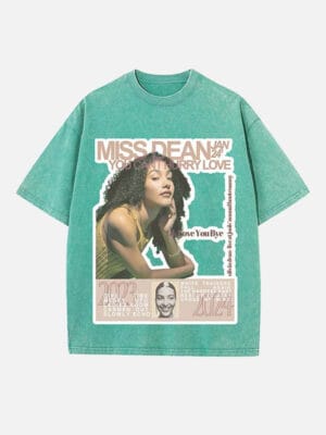 Olivia Dean Print Round Neck Unisex T-shirt - Image 8