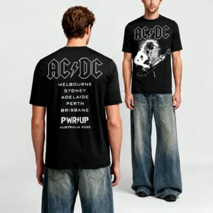 AC/DC Angus Electric PWR UP Tour Unisex T-Shirt - Image 3