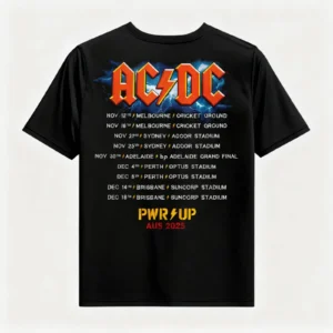 AC/DC Angus Gibson PWR UP Tour Unisex T-Shirt - Image 2