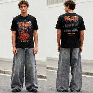 AC/DC Angus Gibson PWR UP Tour Unisex T-Shirt - Image 3