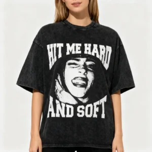 Billie Eilish Hit Me Hard and Soft Unisex Washable T-Shirt - Image 4