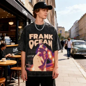 Frank Ocean Print Round Neck T-shirt - Image 3