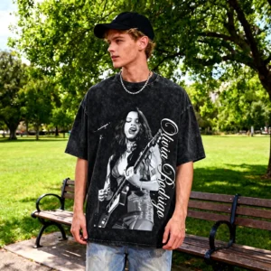 Olivia Rodrigo Print Round Neck Unisex T-shirt - Image 4