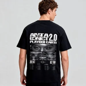 Rapper Playboi Carti Antagonist 2.0 Tour Cotton Unisex T-shirt - Image 3